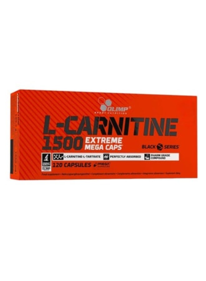 L Carnitine 1500 Extreme Mega Caps 120 Capsules