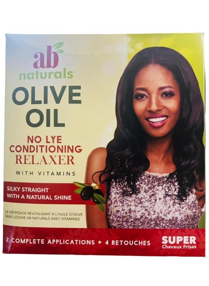 No Lye Conditioning Relaxer With Olive Super Oil 2 Complete Application + 4 Retouches