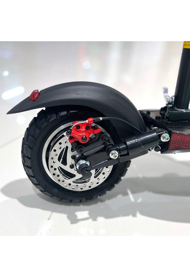 V10 high speed 1200W 48V12AH Triple LED Headlamps Electric Scooter Suspension Front Rear Deep tread wear resistant anti slip rubber Off-Road tire 120kg Fast disc brakes front and rear Aluminum Alloy Frame Material High configuration E Scooter High Speed Strong Powerful Electric Foldable skateboard E-Bike black