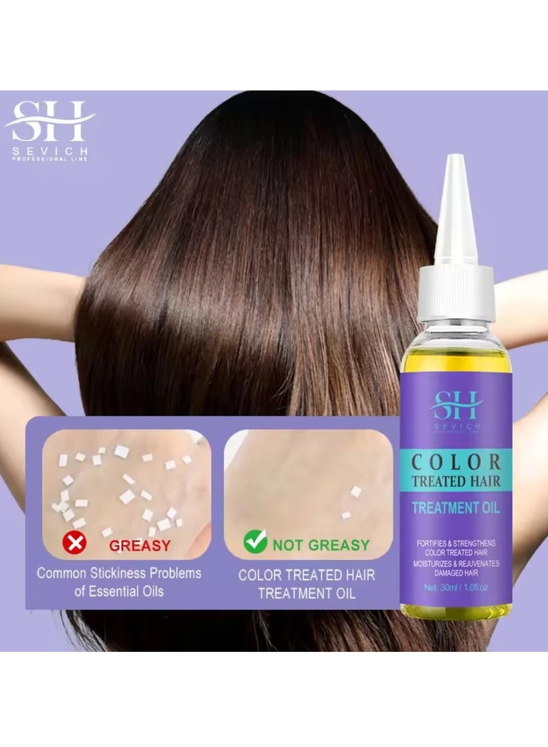 Color Treated Hair Treatment Oil Leave in Hair Oil for Color Treated Hair Fortifies and Strengthens Moisturizes and Rejuvenates Damage Hair Repair Dry and Protects hair Shine Hair Serum 30ml