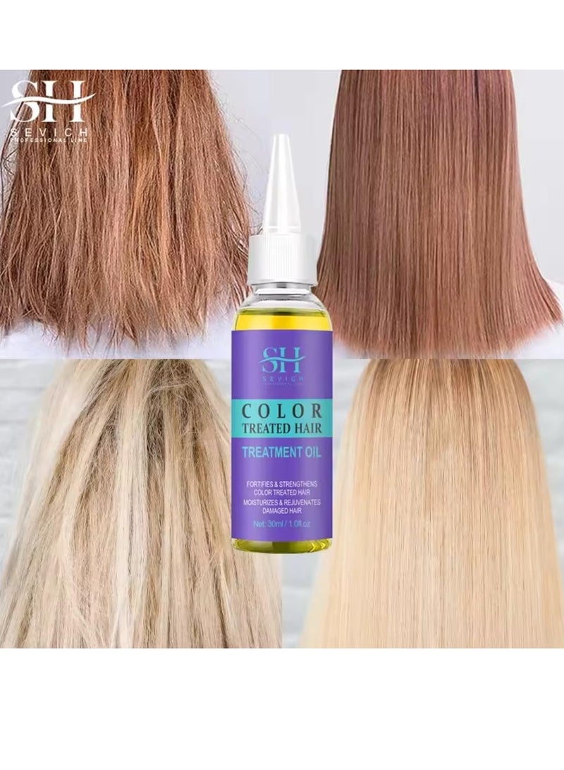 Color Treated Hair Treatment Oil Leave in Hair Oil for Color Treated Hair Fortifies and Strengthens Moisturizes and Rejuvenates Damage Hair Repair Dry and Protects hair Shine Hair Serum 30ml