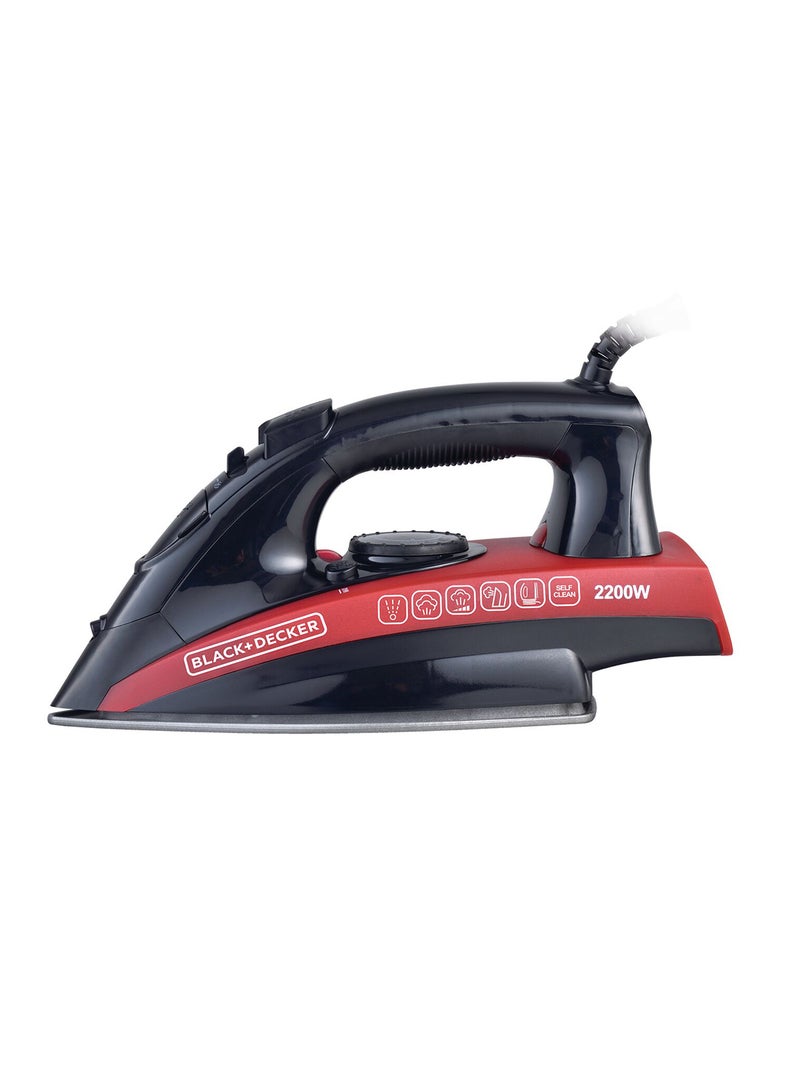 Steam Iron 220 ml 2200 W X2200-B5 Black/Red