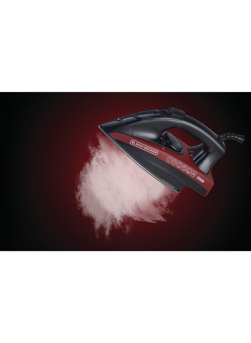 Steam Iron 220 ml 2200 W X2200-B5 Black/Red