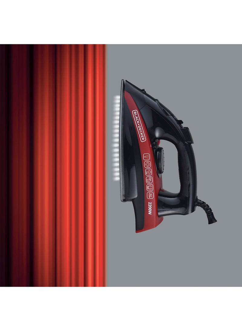 Steam Iron 220 ml 2200 W X2200-B5 Black/Red