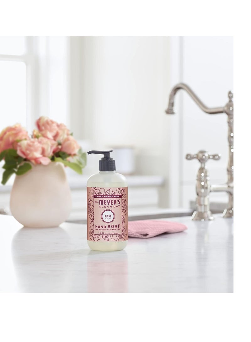 Mrs. Meyer's Clean Day Liquid Hand Soap Rose (12.5 Fl Oz (Pack of 3))