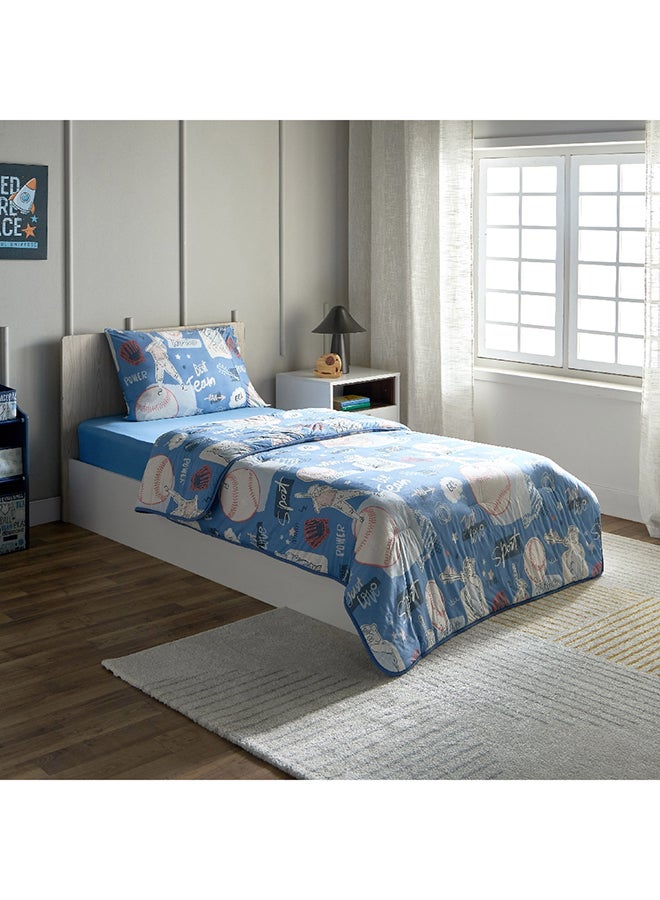 Arcade Team 2-Piece Single Printed Microfibre Jersey Comforter Set 220 x 135 cm