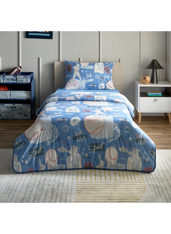 Arcade Team 2-Piece Single Printed Microfibre Jersey Comforter Set 220 x 135 cm