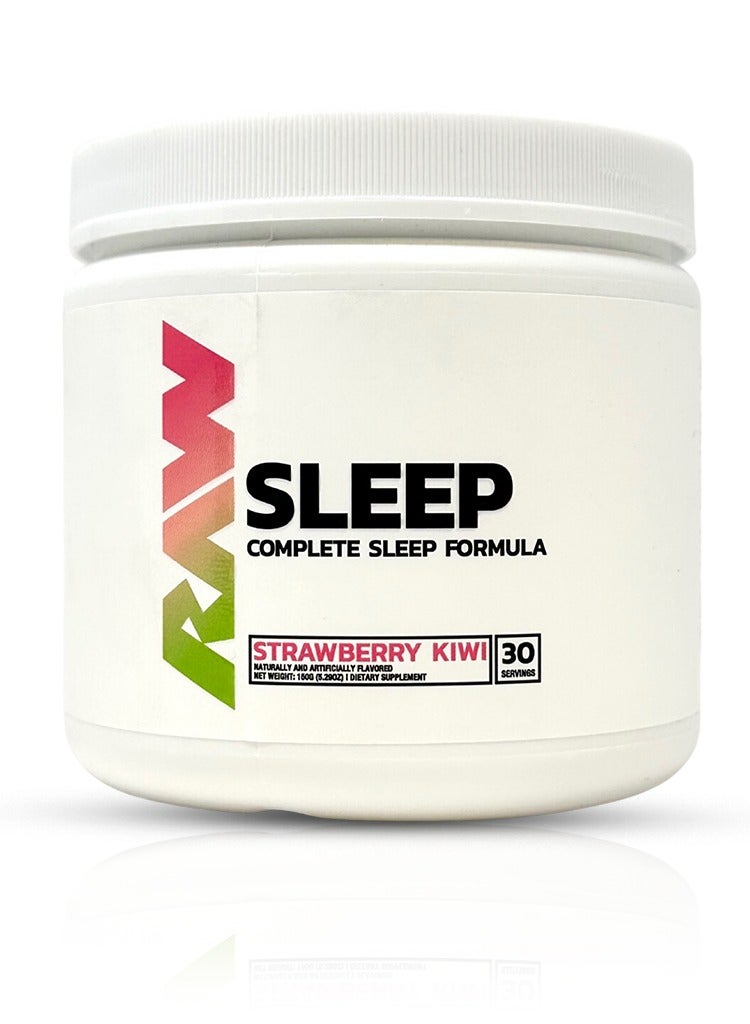 RAW Sleep Powder - Strawberry Kiwi Flavor, 30 Servings