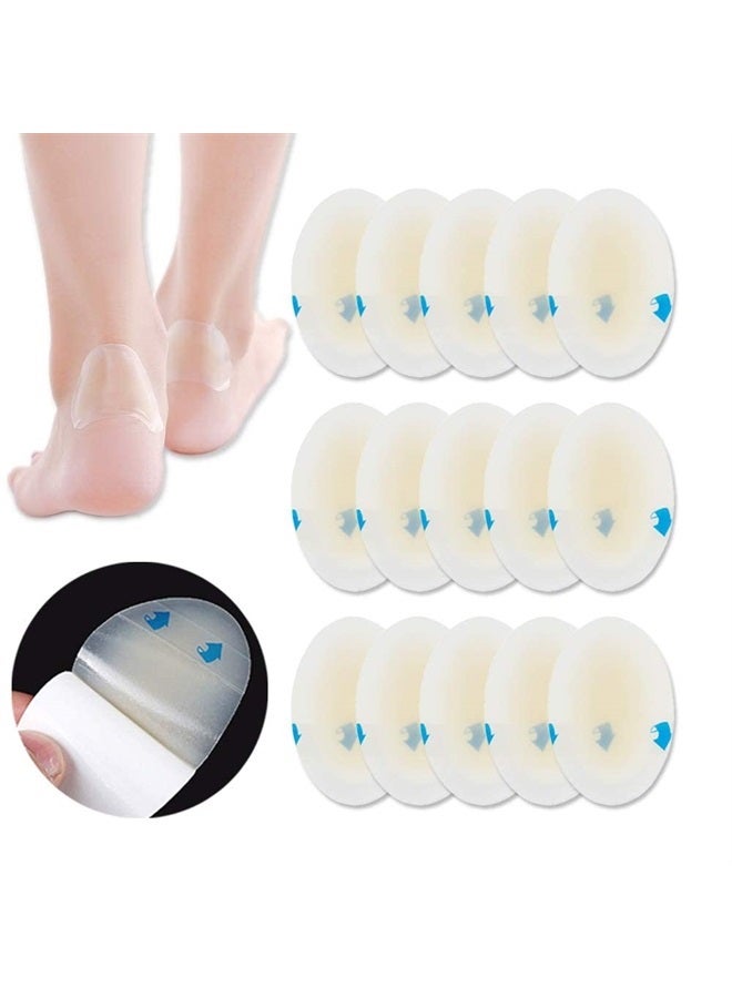 Blister Cushions (15PCS) Gel Hydrocolloid Seal Bandages for Fingers, Toes, Heels - Waterproof Blister Prevention Pads, Ultra-Thin Adhesive