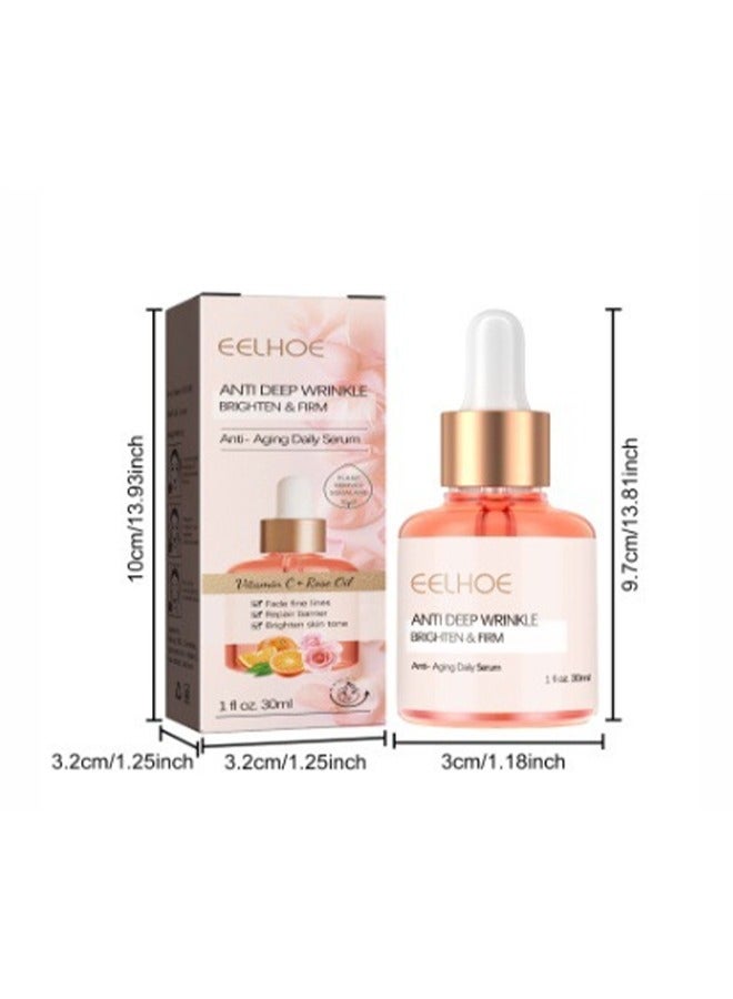 Squalane + Vitamin C Rose Oil,Has The Effect Of Moisturizing, Anti Deep Wrinkle, Brighten&Firms,Suitable For All Skin Types 30ml
