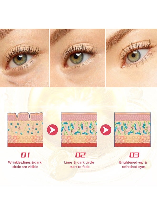 Retinols Eye Cream -for Dark Circles and Puffiness, Anti Aging Eye Cream with Hyaluronic Acid and Collagen, Under Eye Cream Dark Circles and Puffiness,Anti-aging  Reduces Wrinkles 15ml