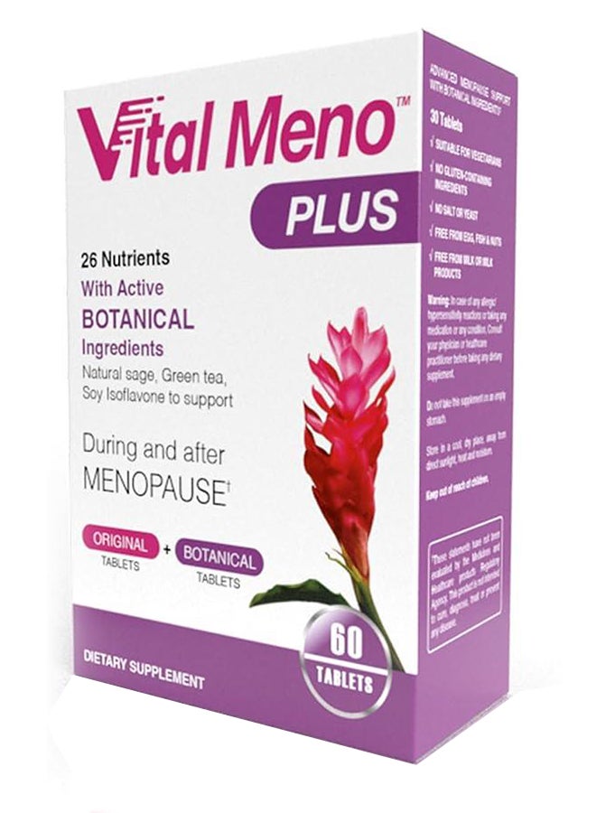 Meno Plus With Active Botanical Ingredients 60 Tablets