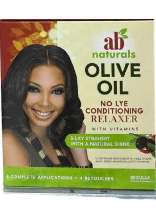 No Lye Conditioning Relaxer With Olive Regular Oil 2 Application + 4 Retouches