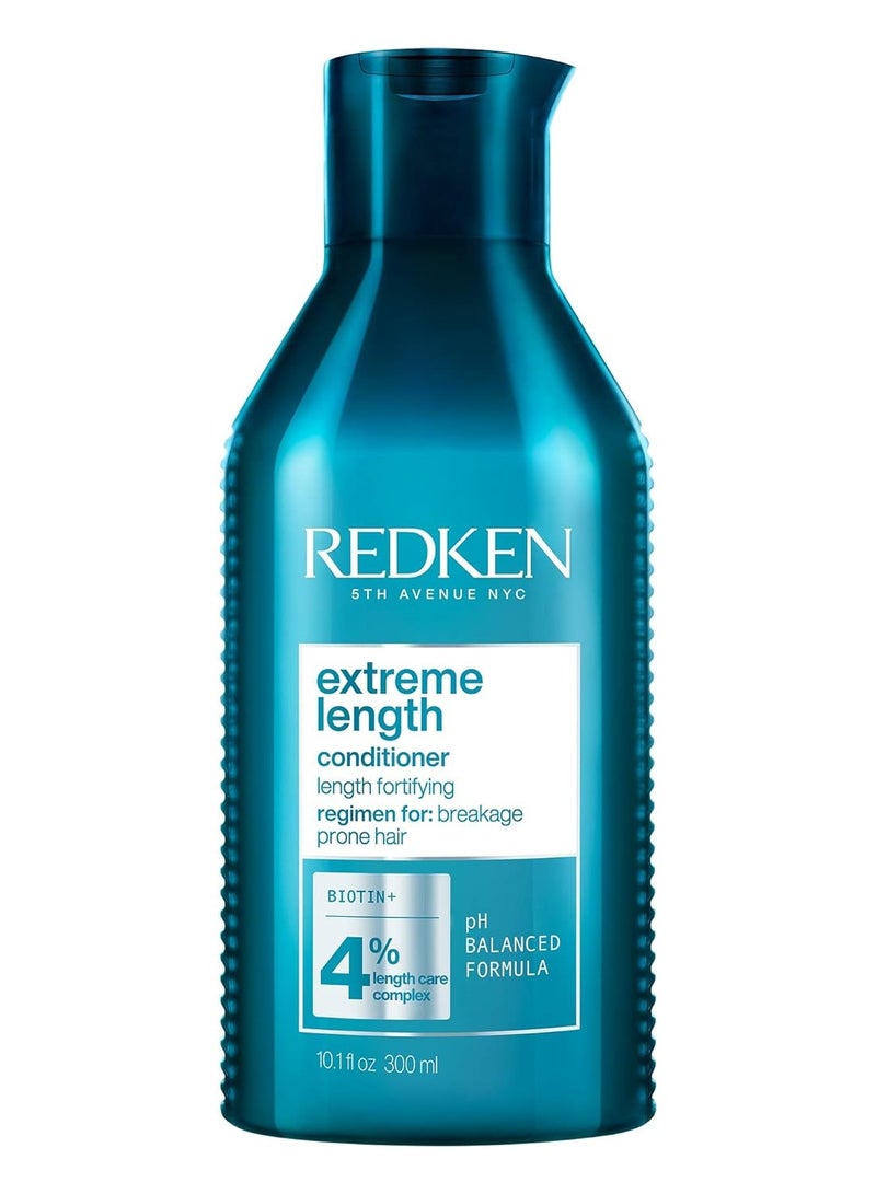 Redken Extreme Length Conditioner | Infused With Biotin and Castor Oil | For Hair Growth | Fortifies, Strengthens & Conditions Hair