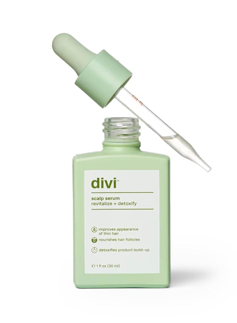 divi Scalp Serum for Thinning Hair, 30ml – Clinically Tested, Nourishing Formula with Amino Acids, Caffeine & Rosemary Oil – Promotes Healthy Scalp & Fuller-Looking Hair, Reduces Oil & Product Buildup