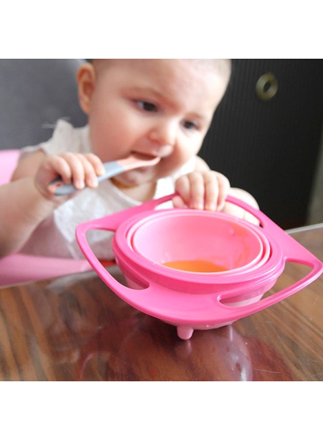 Baby Bowl for 6 Months+ - Amazing 360 Degree Rotating Spill-Proof Snack Bowl for Babies and Children - Dishwasher Safe with Snap-On Lid