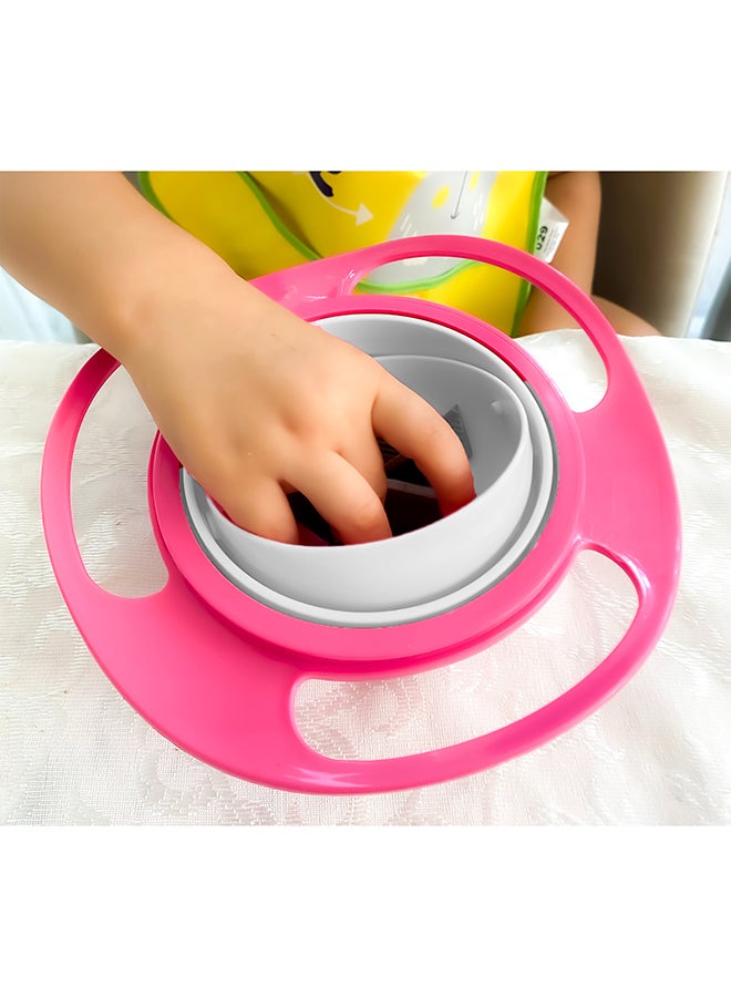 Baby Bowl for 6 Months+ - Amazing 360 Degree Rotating Spill-Proof Snack Bowl for Babies and Children - Dishwasher Safe with Snap-On Lid