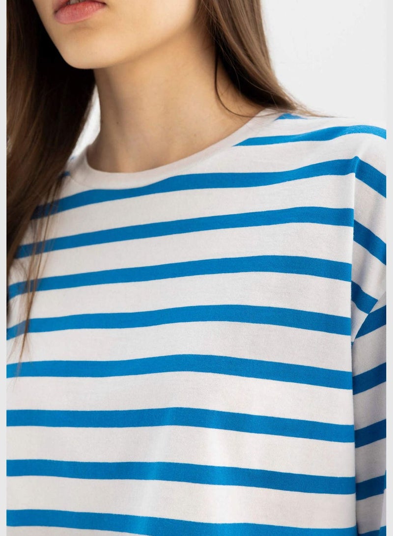 Slim Fit Striped Short Sleeve T-Shirt