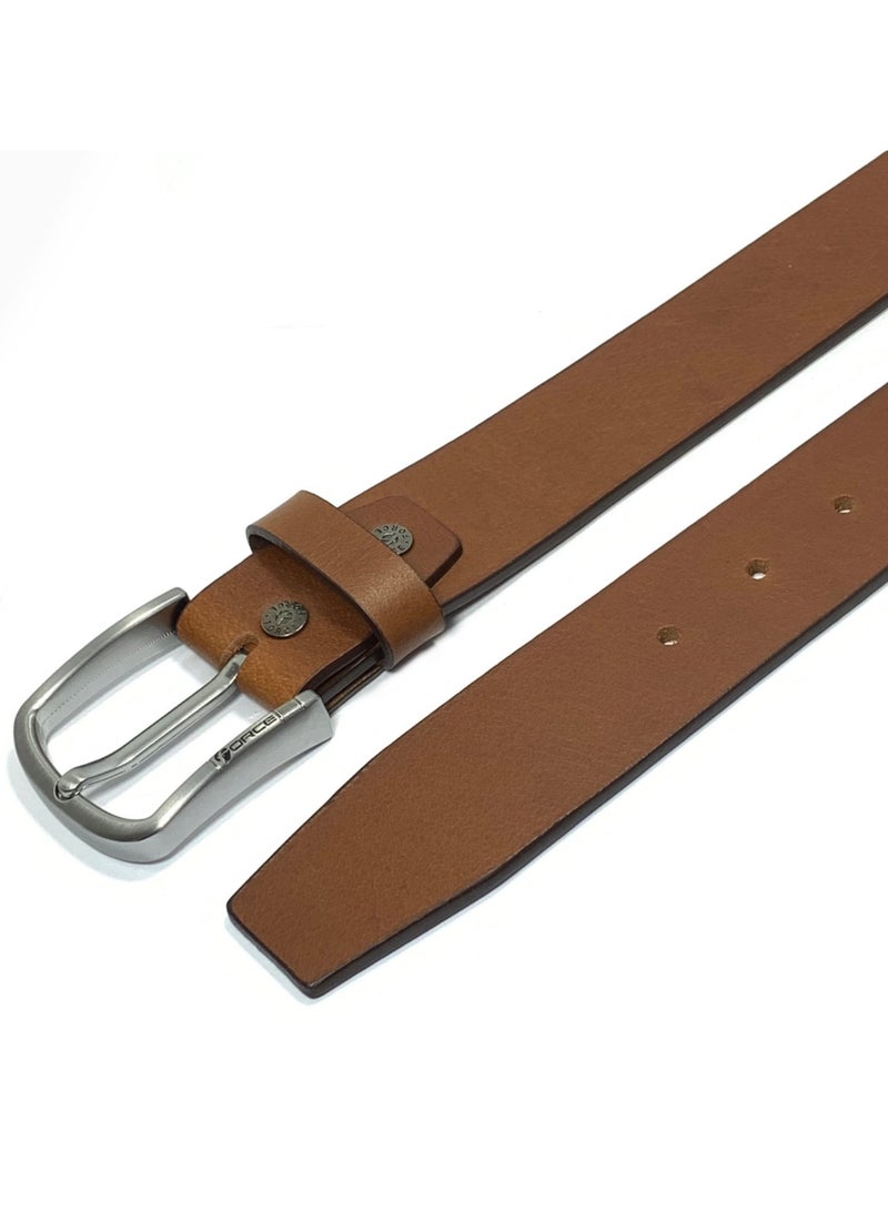 FORCE® Genuine Leather Belt Men in the GIFT BOX; Classic Jean Belt 40MM; Belts for men Casual KQ Pin Buckle