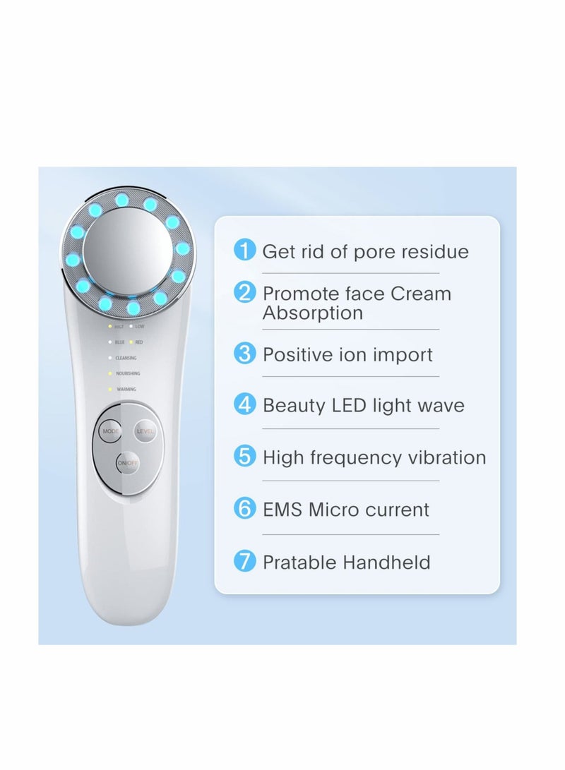Facial Massager, Skin Care Tools 7 in 1 High Frequency Facial Machine, Skin Care Galvanic Facial Machine
