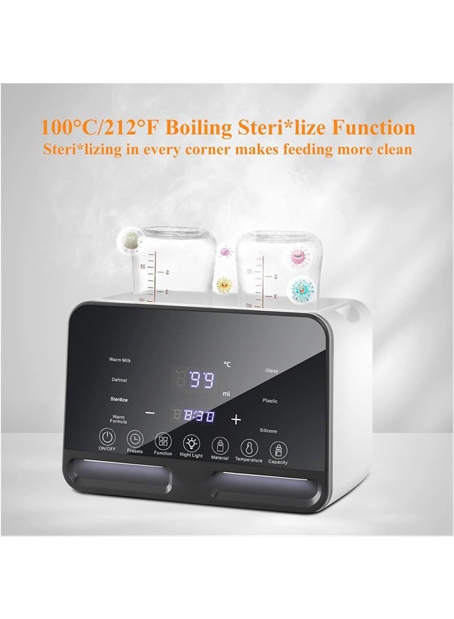 Baby Bottle Warmer, 9-in-1 Milk Warmer for Breastmilk Formula, 48H Constant Warming.