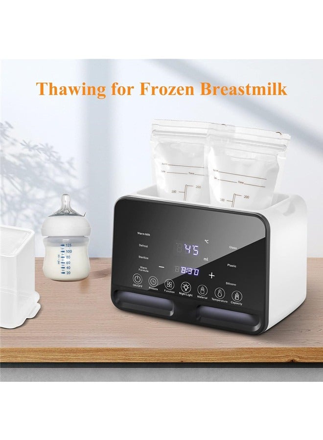 Baby Bottle Warmer, 9-in-1 Milk Warmer for Breastmilk Formula, 48H Constant Warming.