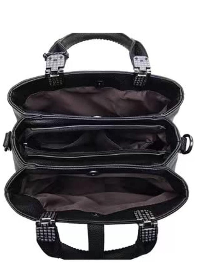 Women Leather Handbag Designer Top Handle Satchel Shoulder Tote Bags Crossbody Purses