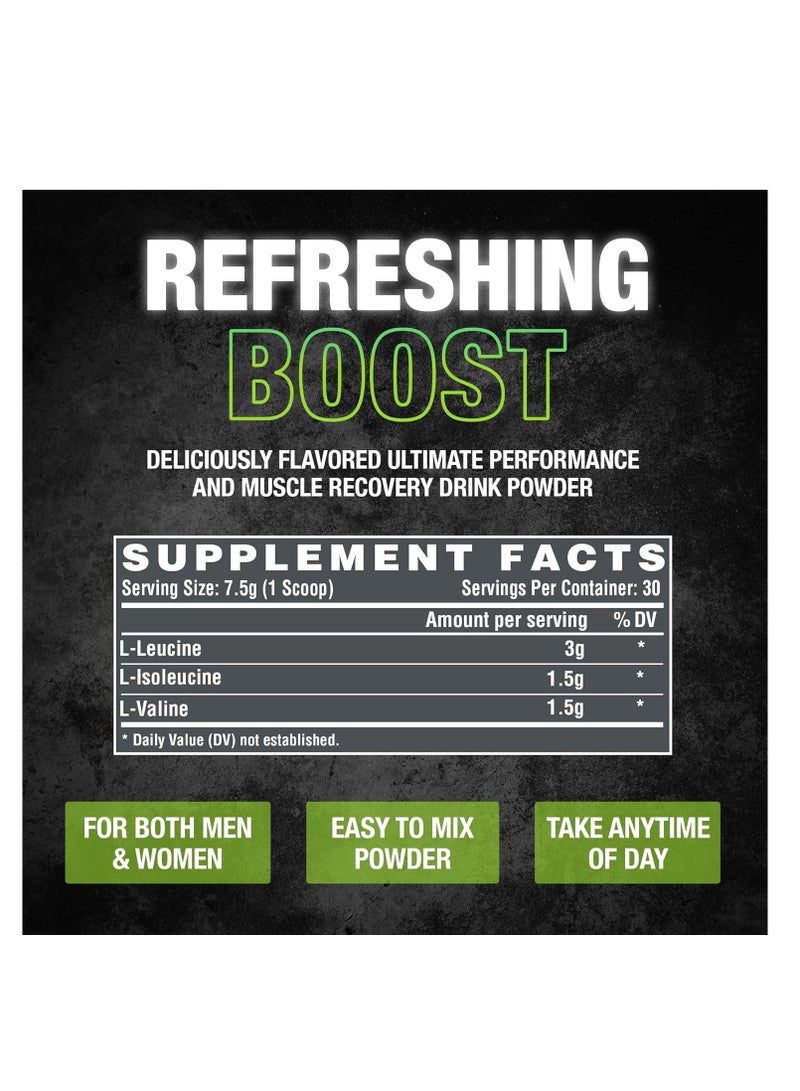 BCAA Powder 6000 Post Workout Recovery & Muscle Growth Green Apple Flavour  30 Servings 237 gm