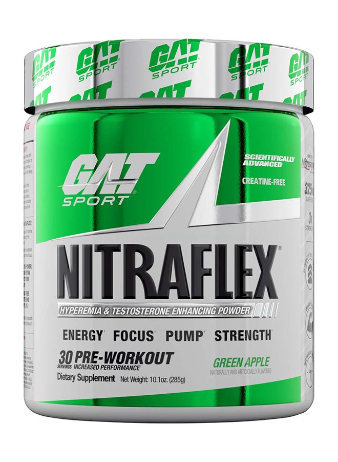 Nitraflex Testosterone Boosting Powder, Green Apple, 30