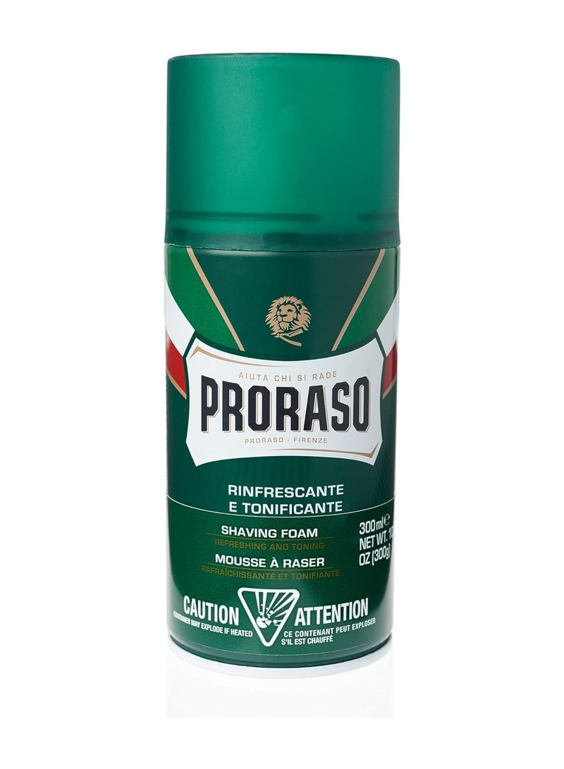 Proraso Shaving Foam With Eculyptus And Menthol Refreshing And Toning, 300 Ml
