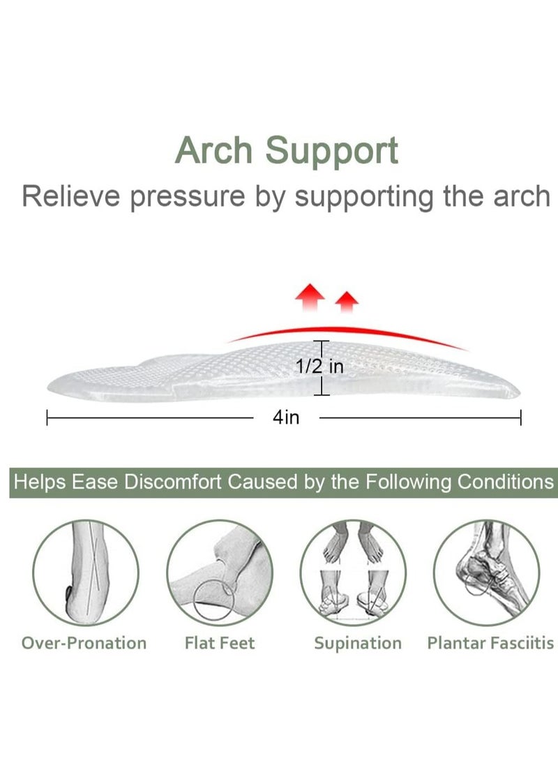 2 Pairs Arch Support Cushions for Plantar Fasciitis