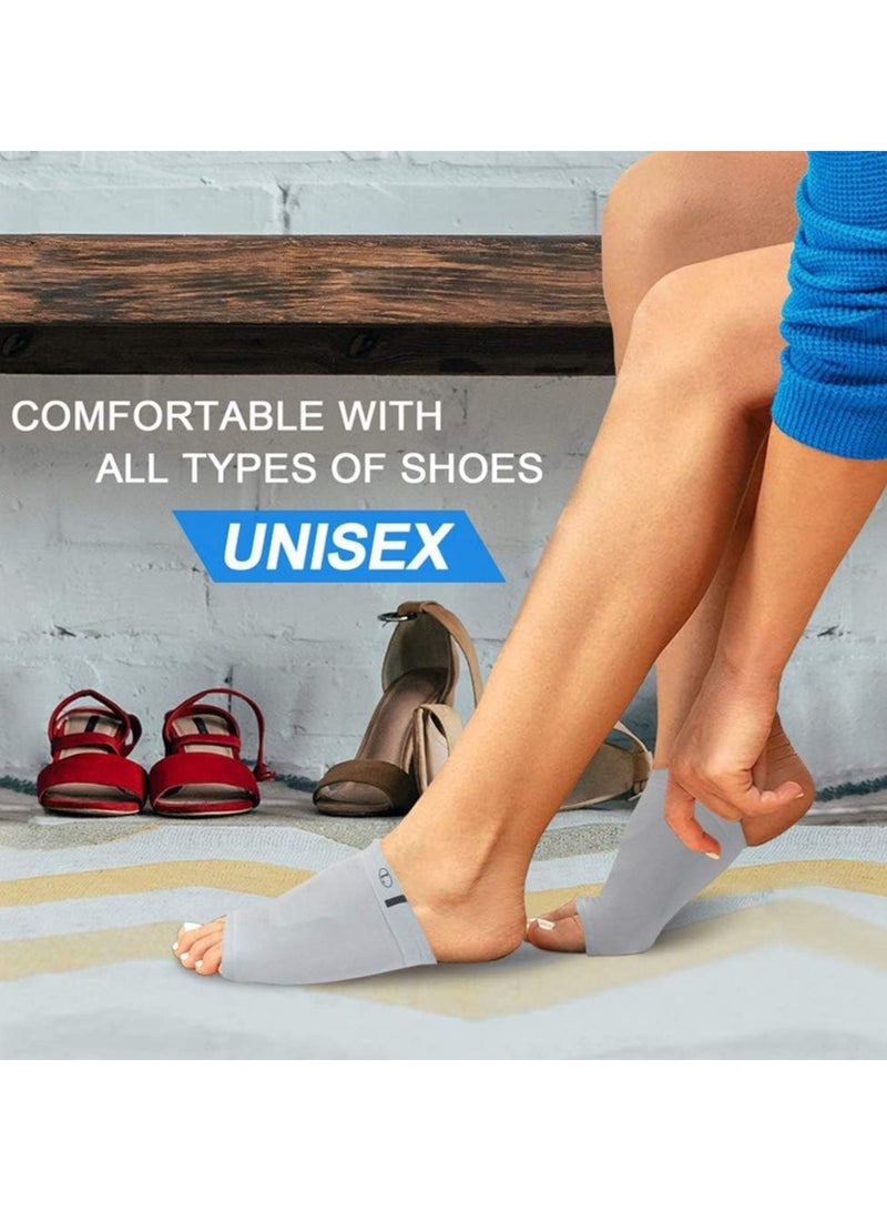 Compression Arch Support Sleeves, Plantar Fasciitis Socks, Cushioned Arch Support Braces Gel Pads for Flat Foot Pain, Relief Plantar Fasciitis Heel Spurs, Ankle Injuries 1Pairs