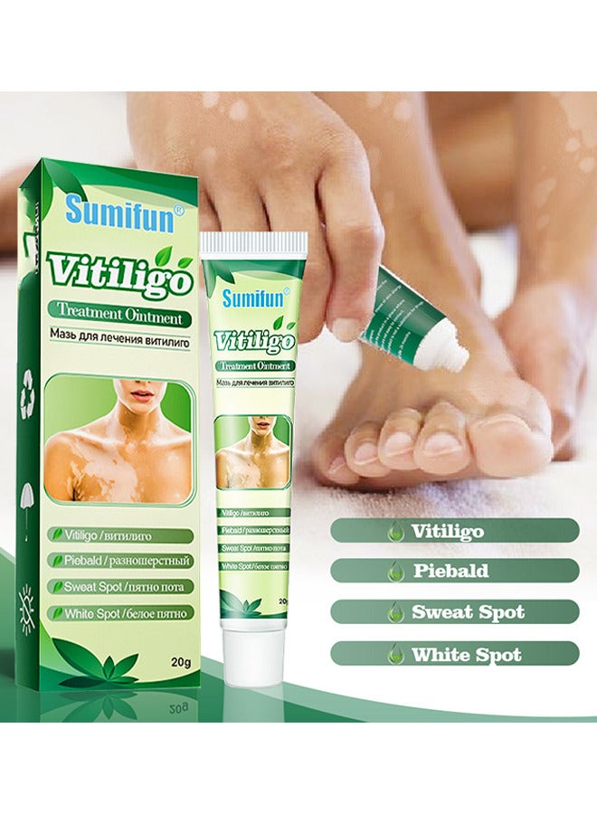 Vitiligo Treatment Ointment, Reduces White Spots On Skin, Pigmentation Regulating, Improve Skin Pigmentation, Reduces White Spots On Skin And Vitiligo Care Cream For Skin Cares, 20G