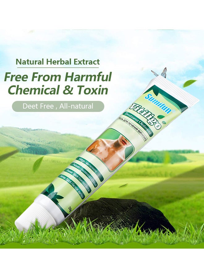 Vitiligo Treatment Ointment, Reduces White Spots On Skin, Pigmentation Regulating, Improve Skin Pigmentation, Reduces White Spots On Skin And Vitiligo Care Cream For Skin Cares, 20G