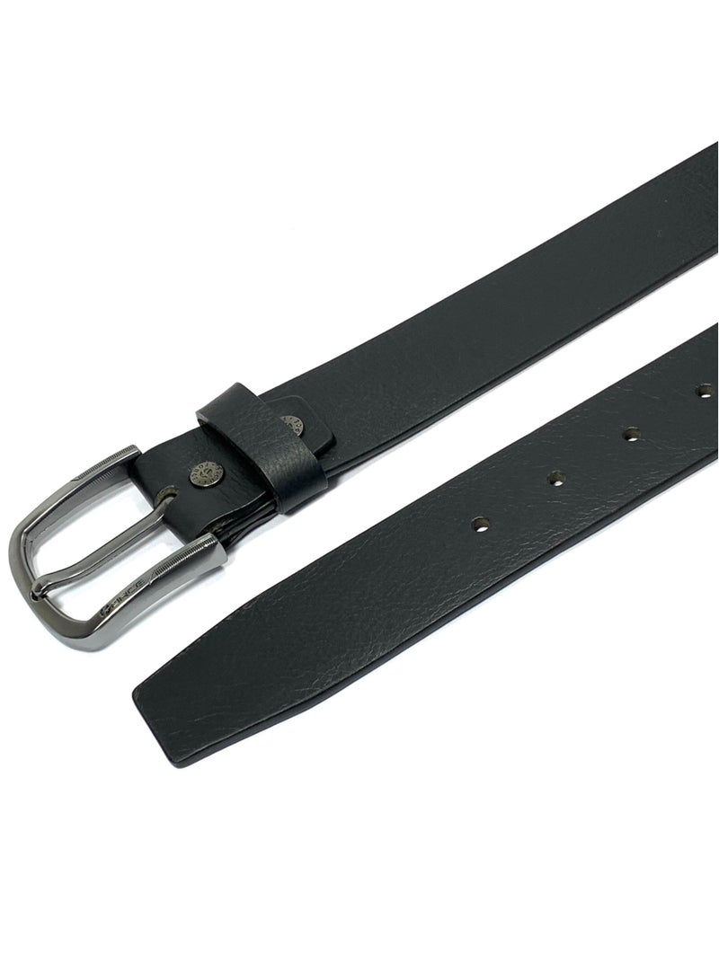 FORCE® Genuine Leather Belt Men in the GIFT BOX; Classic Jean Belt 40MM; Belts for men Casual KQ Pin Buckle