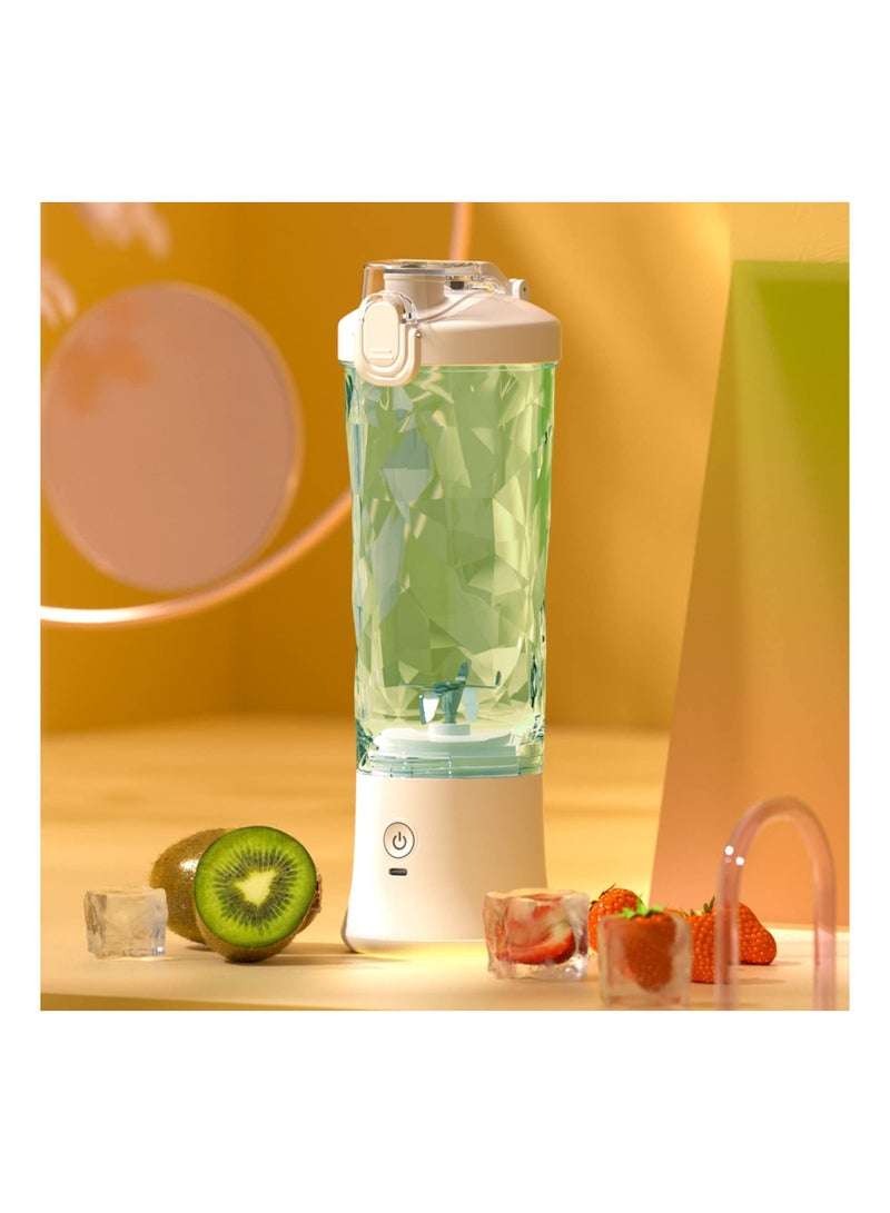Portable Personal Blender, for Shakes and Smoothies with 6 Blade 20 Oz Travel Cup USB Rechargeable for Kitchen, Home, Travel