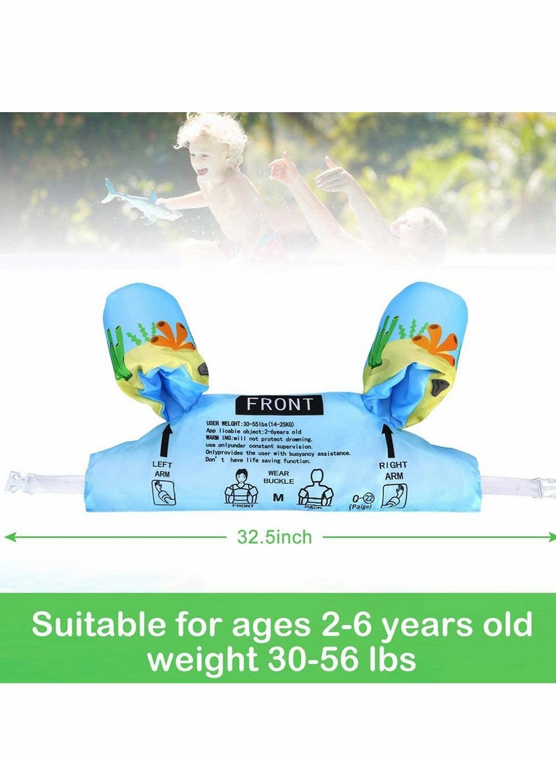Swimming Float Vest for Kids Toddler Swimming Aids Arm Floaties for 2 6 Year Old, 14 25KG Learning to Swim