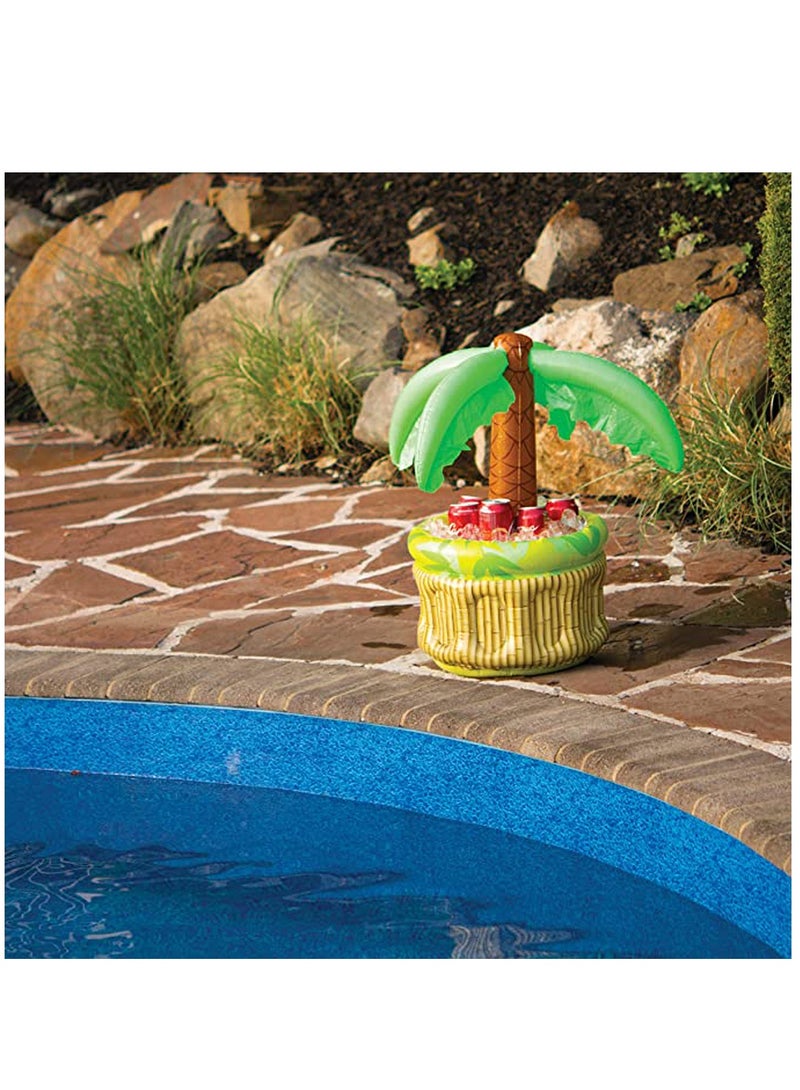 Beverage Cooling Ice Bar 26 Inch Inflatable Cooler, Cooler for Parties, Party Supplies for Summer Party Decorations, Inflatable Palm Tree for Beach Pool Parties 1 Piece