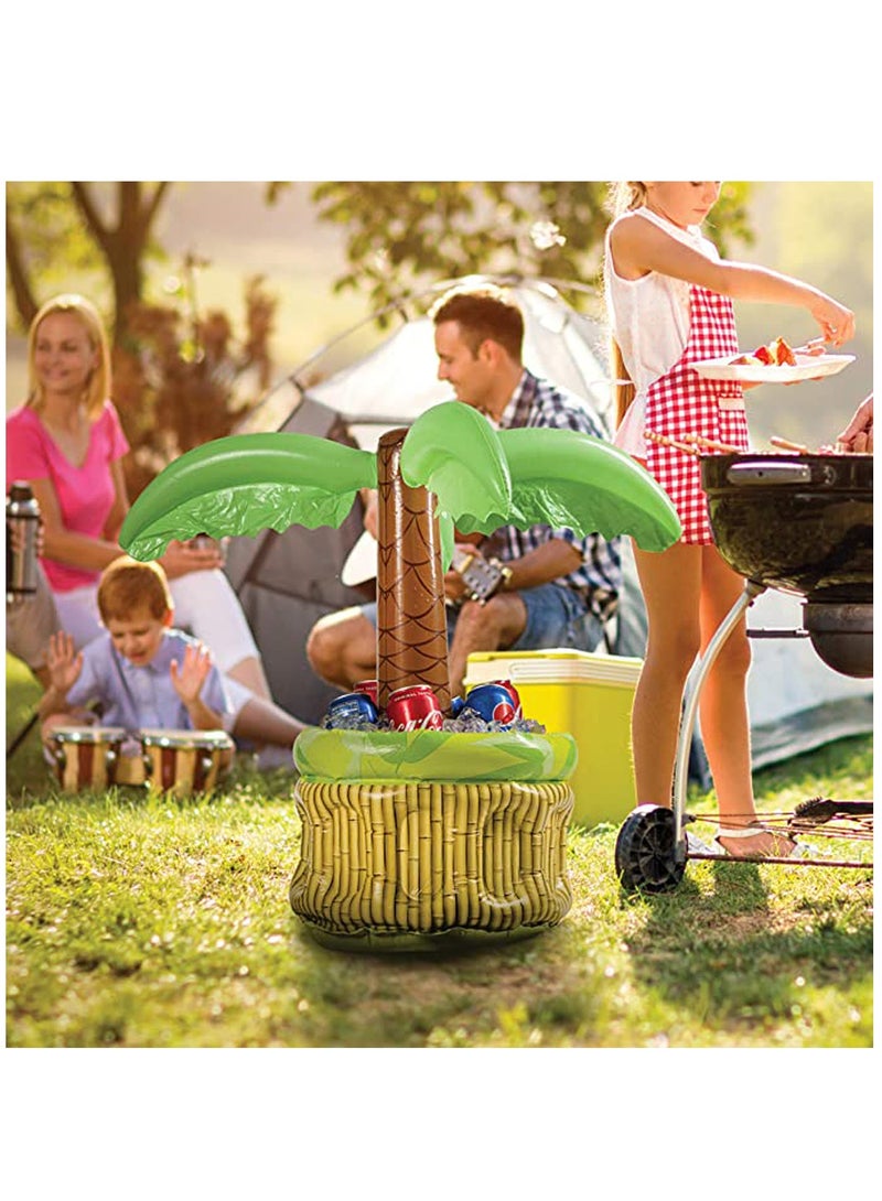Beverage Cooling Ice Bar 26 Inch Inflatable Cooler, Cooler for Parties, Party Supplies for Summer Party Decorations, Inflatable Palm Tree for Beach Pool Parties 1 Piece