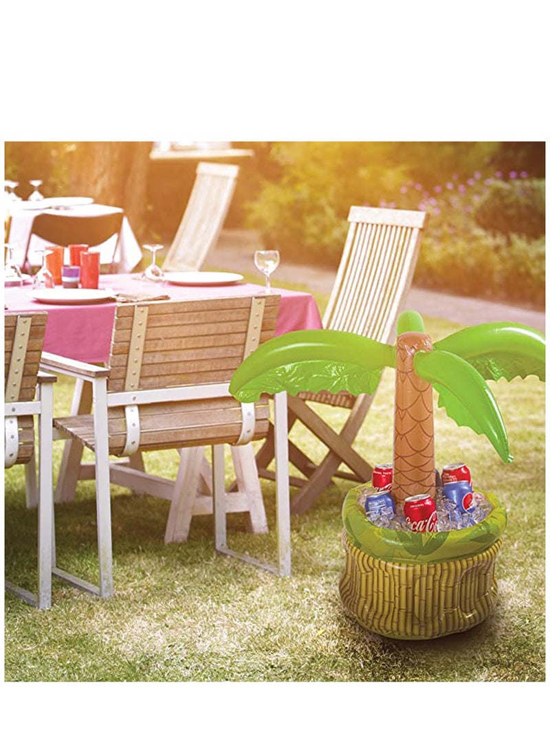 Beverage Cooling Ice Bar 26 Inch Inflatable Cooler, Cooler for Parties, Party Supplies for Summer Party Decorations, Inflatable Palm Tree for Beach Pool Parties 1 Piece