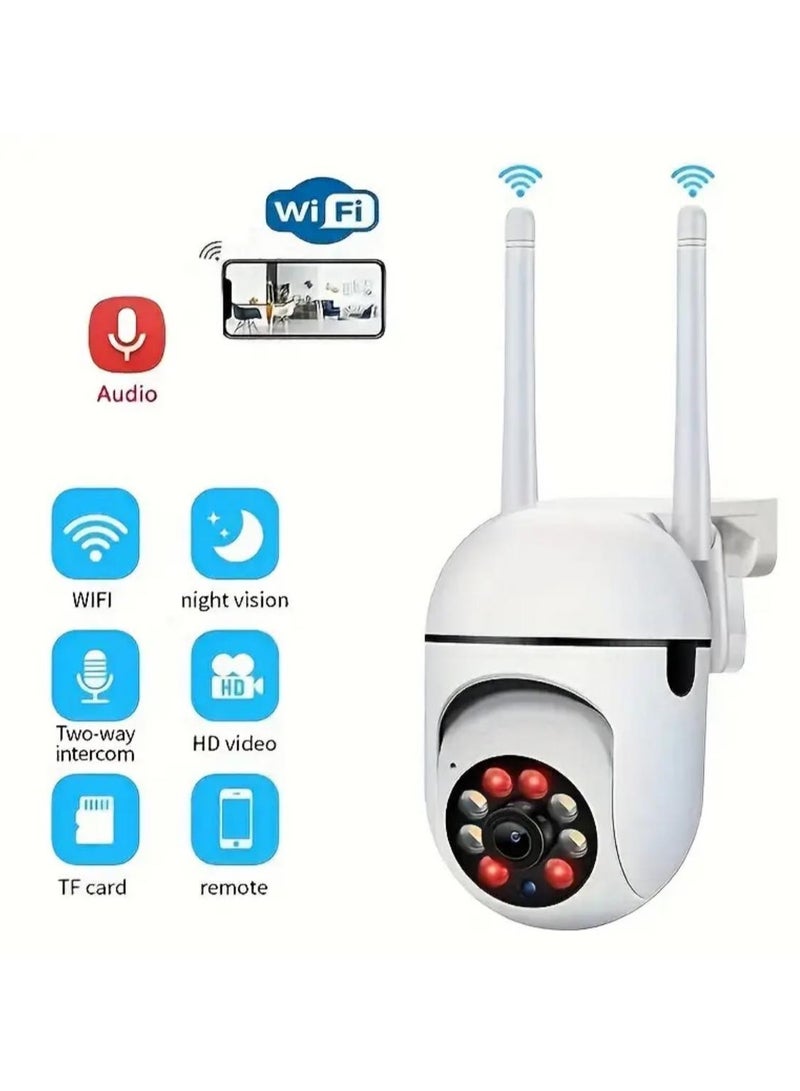 Full HD Wifi Camera, 360° Panoramic Monitoring, Human Movement Detection, Real-time Alarm, Remote Alarm, Tracking Shooting, Remote HD Night Vision 2.4ghz Camera, Two-way Communication,