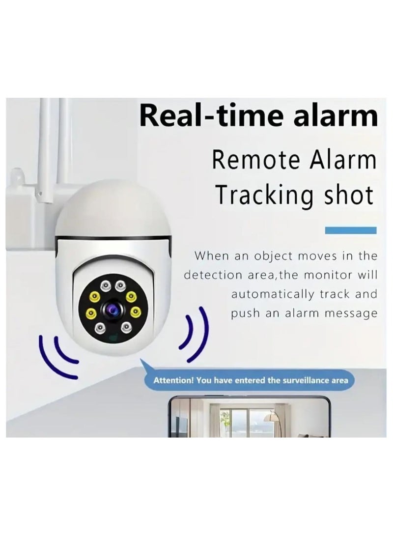 Full HD Wifi Camera, 360° Panoramic Monitoring, Human Movement Detection, Real-time Alarm, Remote Alarm, Tracking Shooting, Remote HD Night Vision 2.4ghz Camera, Two-way Communication,