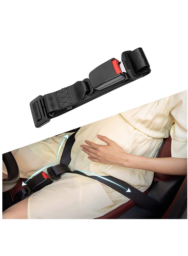 Pregnancy Seat Belt Adjuster   Seat Bump Strap for Pregnant Women   Prevent Abdomen Compression and Protect Belly  Pregnancy Must Haves Maternity Seat Cover Belt for Expectant Mothers BLACK