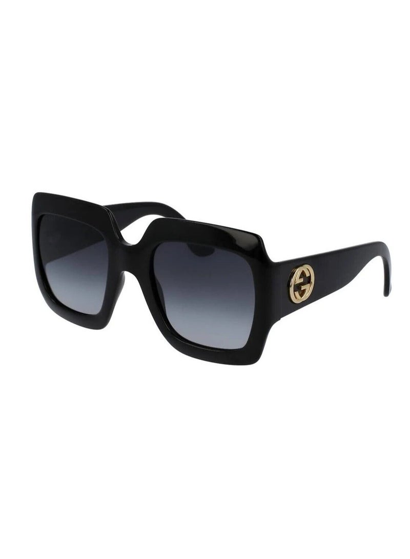 Gucci women's UV resistant full frame sunglasses 54mm Retro sunglasses black gradient GG0178S