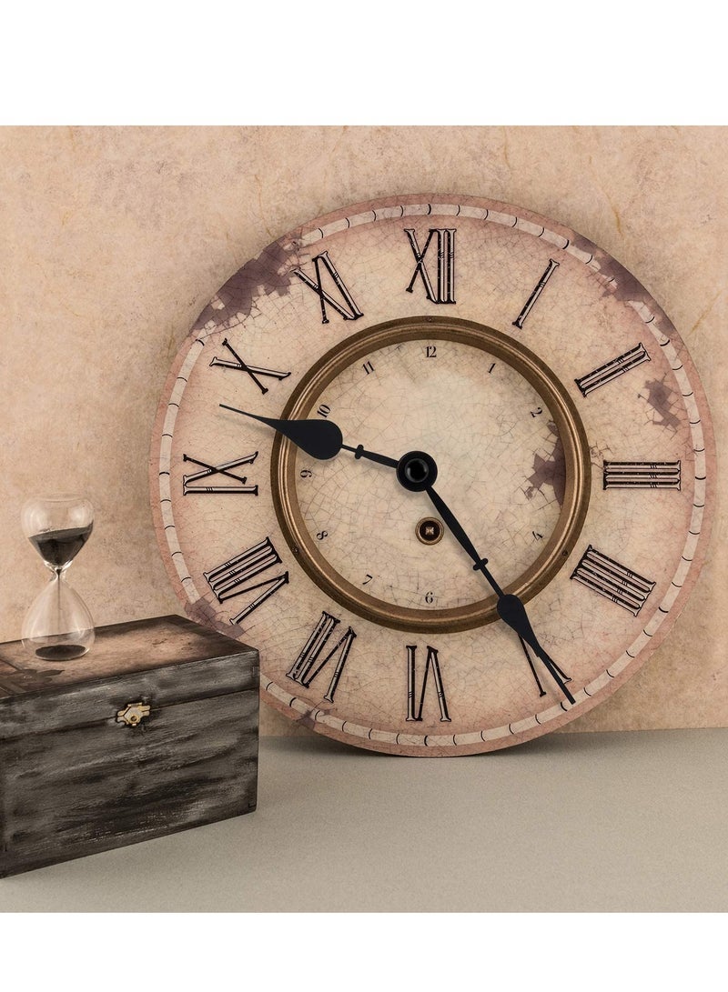 2 Pieces High Torque Long Shaft Clock Movement Mechanism with 5 Different Pairs of Hands DIY Clock Repair Parts Replacement