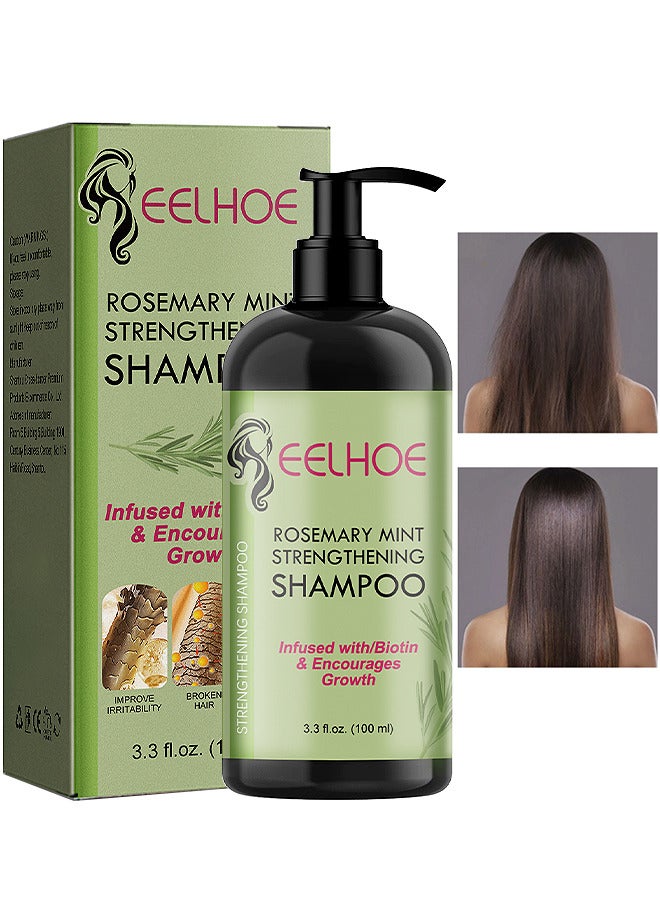 Rosemary Mint Strengthening Shampoo Infused With Biotin, Cleanses And Helps Strengthen Weak And Brittle Hair