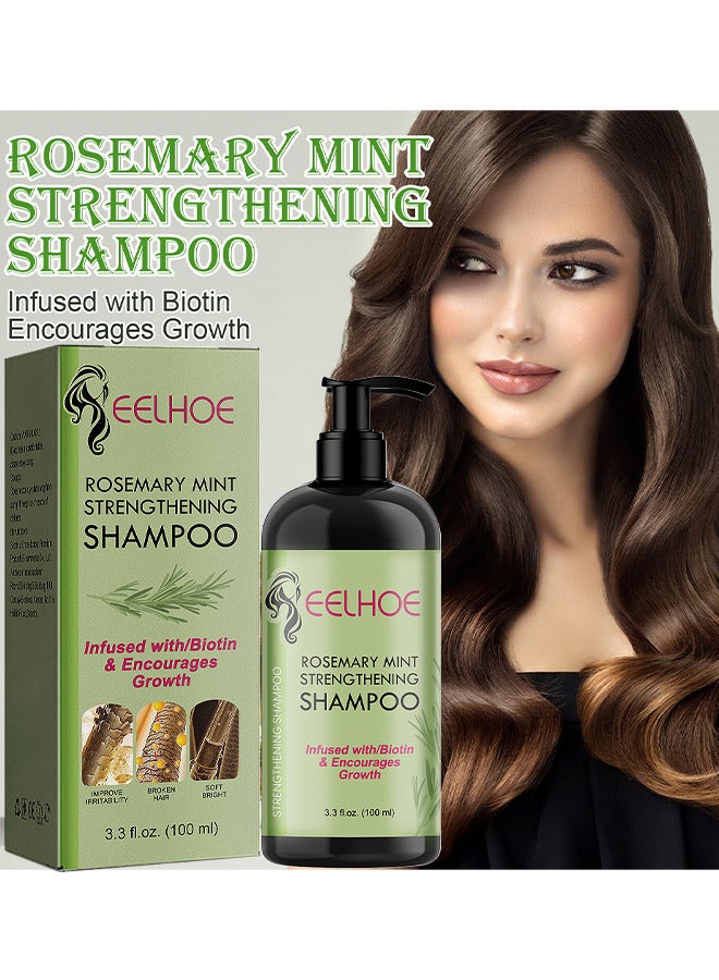 Rosemary Mint Strengthening Shampoo Infused With Biotin, Cleanses And Helps Strengthen Weak And Brittle Hair