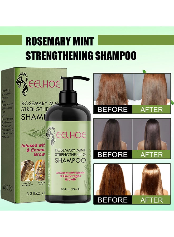 Rosemary Mint Strengthening Shampoo Infused With Biotin, Cleanses And Helps Strengthen Weak And Brittle Hair