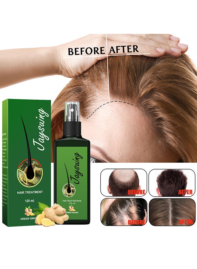 Hair Treatments Spray, Hair Growth Serum Hair Lotion, Aids Against Hair-Thining, Hair Regrowth Treatment, Ginger Hair Growth Spray Serum For Women And Men