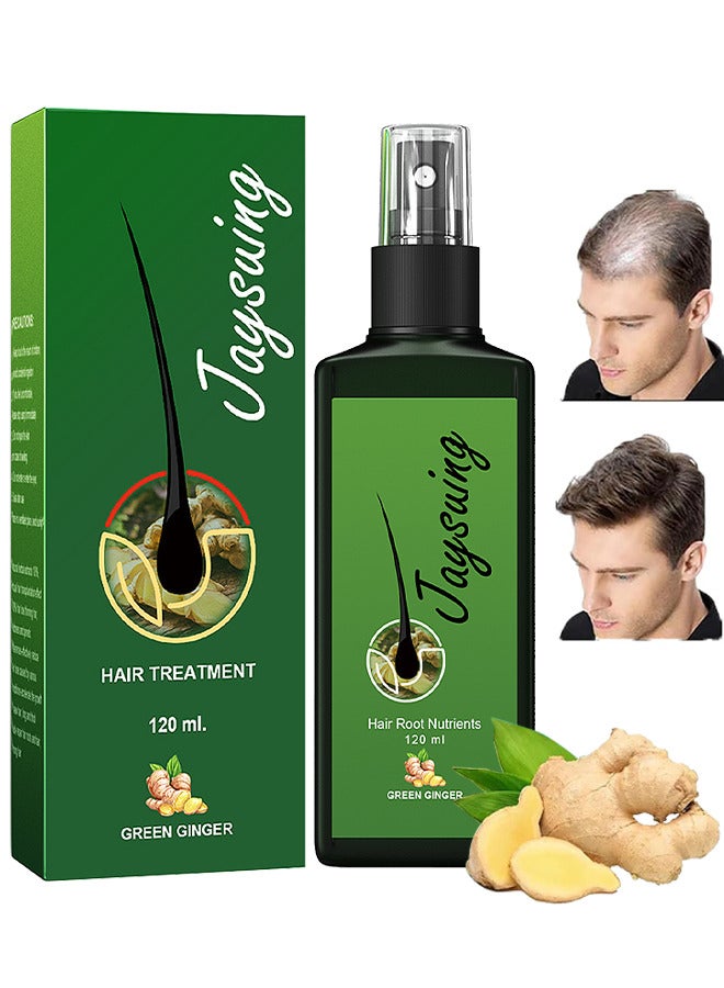 Hair Treatments Spray, Hair Growth Serum Hair Lotion, Aids Against Hair-Thining, Hair Regrowth Treatment, Ginger Hair Growth Spray Serum For Women And Men